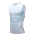 Tee-shirt gainant DEFYNMEN Bandes bleus
