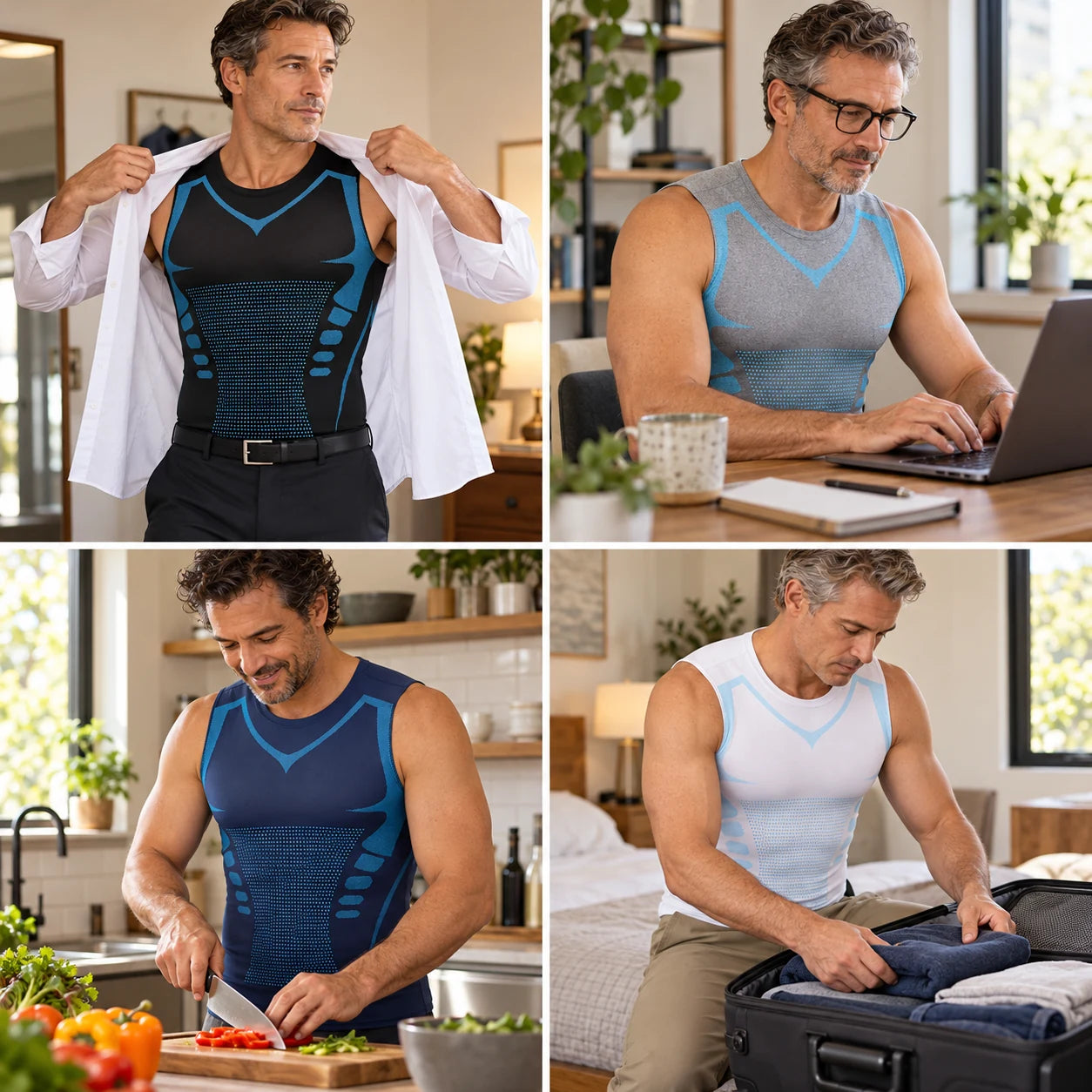 Everyday uses for the DEFYNMEN sleeveless compression tank